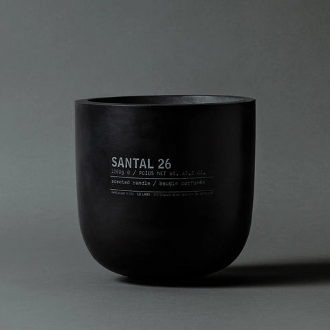 Le Labo Fragrances SANTAL 26 | large black concrete candle